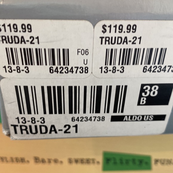 ALDO Truda Brown Suede Bow Ankle Booties Boots Heels - Picture 7 of 8